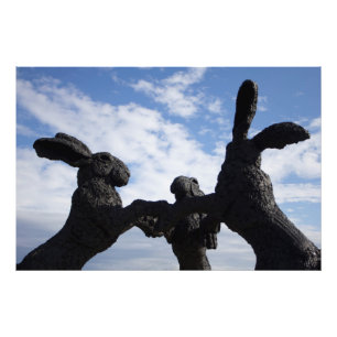 Dancing Bunnies, Dublin, Ohio Fotodruck