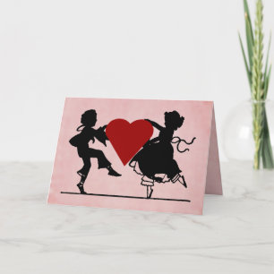 Dancing Children Valentine Feiertagskarte