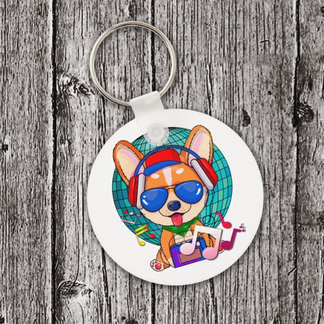 Dancing Corgi Kawaii Niedlich Schlüsselanhänger (Dancing Corgi Keychain)