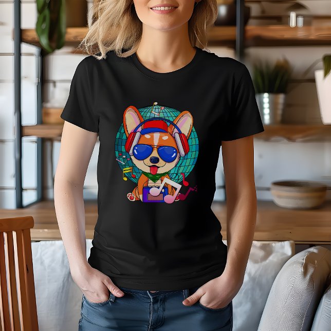Dancing Corgi Kawaii Niedlich T-Shirt (Dancing Corgi Tshirt)