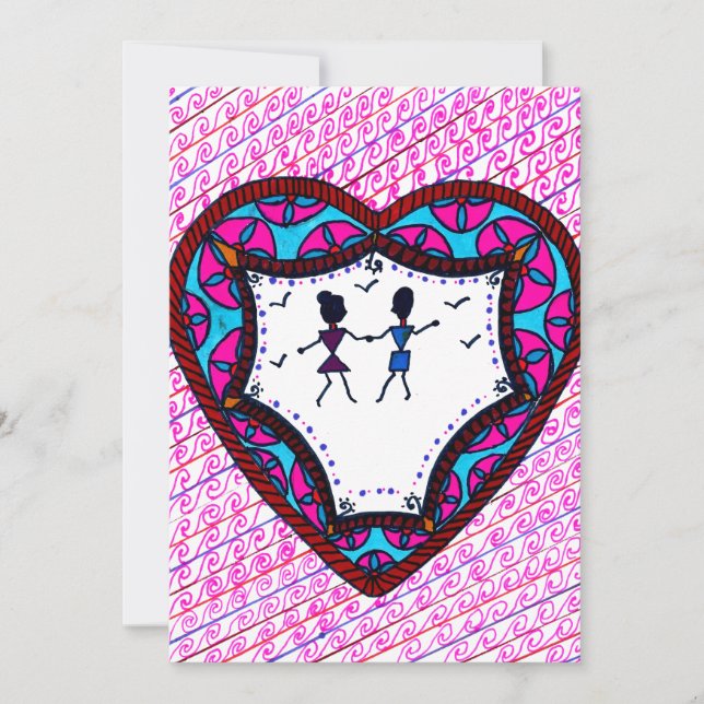 Dancing Couple Feiertagskarte (Vorderseite)