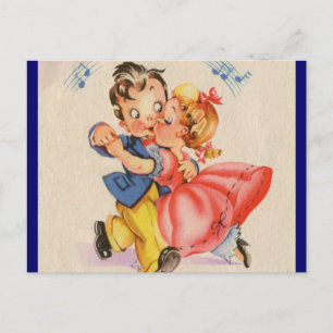 Dancing Couple Postkarte