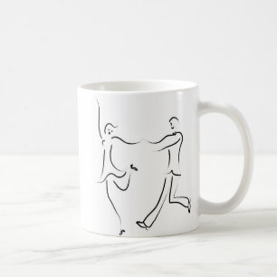 Dancing Couple Sketch Kaffeetasse