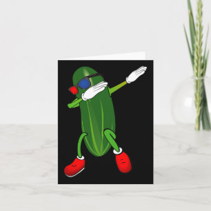 Dancing Cucumber Picknick Lover Niedlich Funny Karte