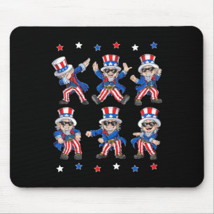 Dancing Dabbing Onkel Sam 4. Juli Jungs Mädchen K Mousepad