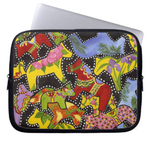 Dancing Dala Horses Electronics Sleeve