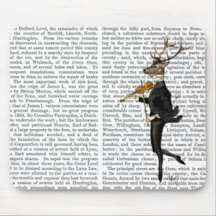 Dancing Deer mit Violine Mousepad