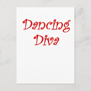 Dancing Diva Postkarte