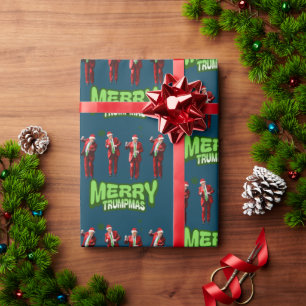 Dancing Donald Trump MAGA Weihnachten Geschenkpapier