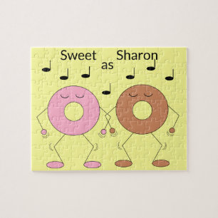 Dancing Donuts Gelb Puzzle