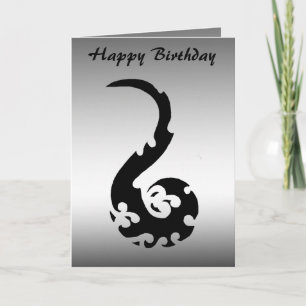Dancing Dragon Birthday Karte