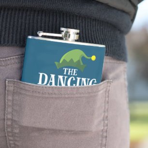 Dancing Elf Matching Family Group Weihnachts-Party Flachmann