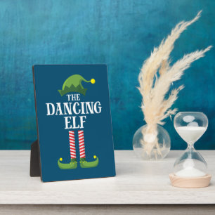 Dancing Elf Matching Family Group Weihnachts-Party Fotoplatte