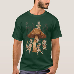 Dancing Fairies Magisches Mushroom Art Design T-Shirt