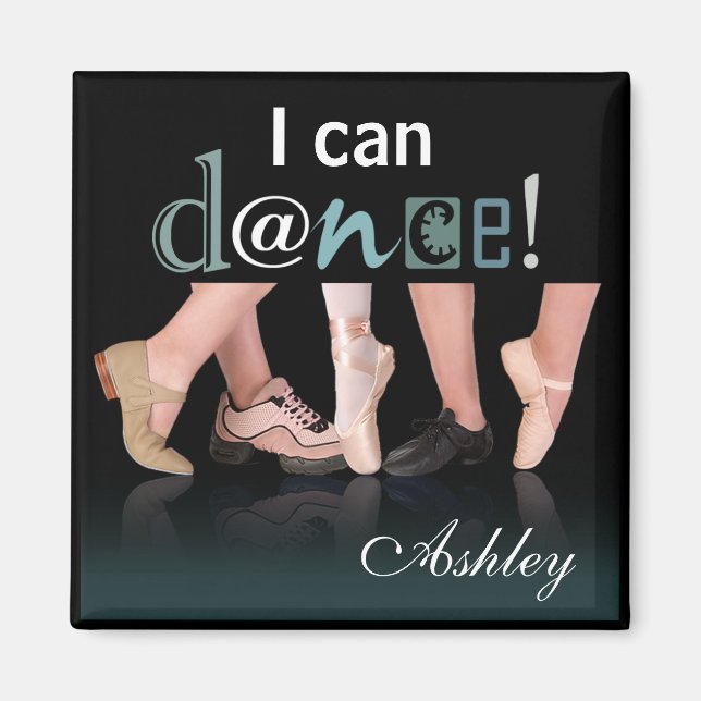 "Dancing Feet" - Choreograf, Tänzer, Instruktor Magnet (Vorne)