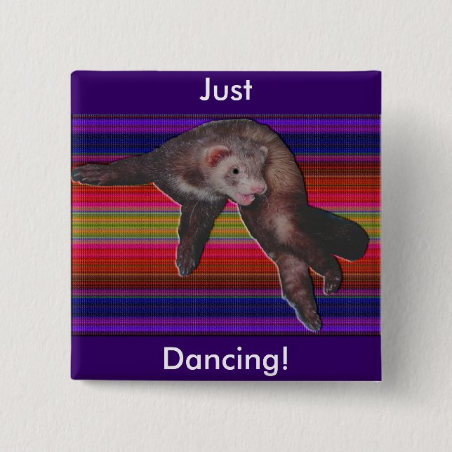 Dancing Ferret Button (Vorderseite)