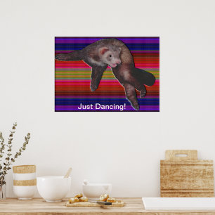 Dancing Ferret Poster