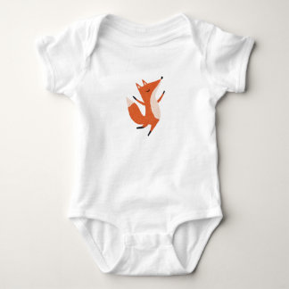 Dancing Fox Niedliche Kunst Baby Strampler