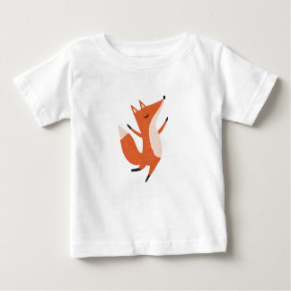 Dancing Fox Niedliche Kunst Baby T-shirt
