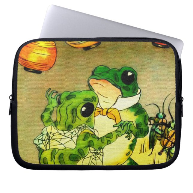 Dancing Frogs Laptopschutzhülle (Vorderseite)