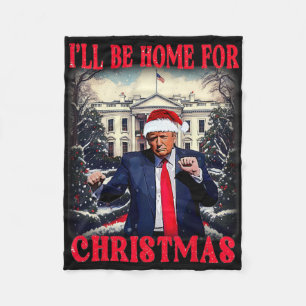 Dancing Funny Humour Trump Ich werde für Chri Zuha Fleecedecke