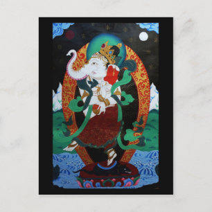Dancing Ganesh Postcard Postkarte