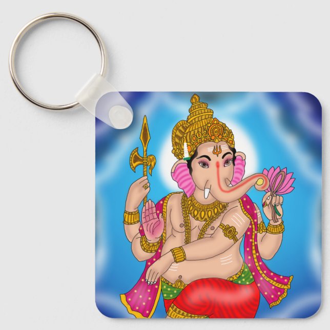 Dancing Ganesha Keychain Schlüsselanhänger (Vorderseite)