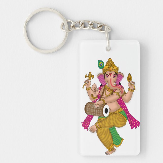 Dancing Ganesha Keychain Schlüsselanhänger (Vorderseite)
