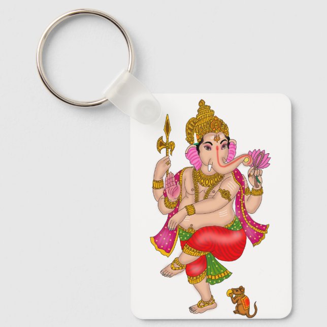 Dancing Ganesha Keychain Schlüsselanhänger (Vorderseite)