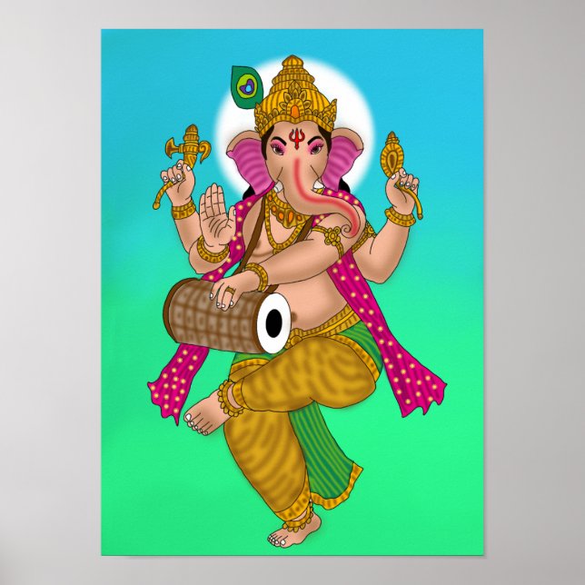 Dancing Ganesha Poster (Vorne)