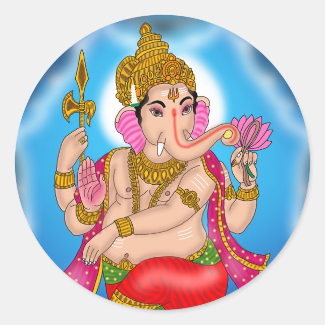 Dancing Ganesha Sticker  (Vorderseite)