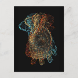 Dancing Ganesha Viel Glück Postcard Postkarte