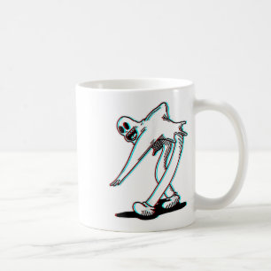 Dancing Ghost Spooky Koko Clown Glitch Retro G Kaffeetasse