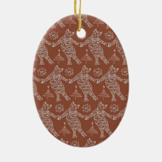 Dancing Gingerbread Katzen Weihnachtsbaum Ornament