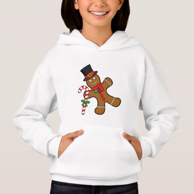 Dancing Gingerbread Man Hoodie (Vorderseite)