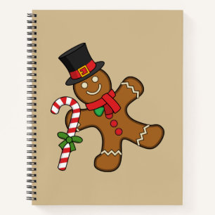 Dancing Gingerbread Man Notizbuch