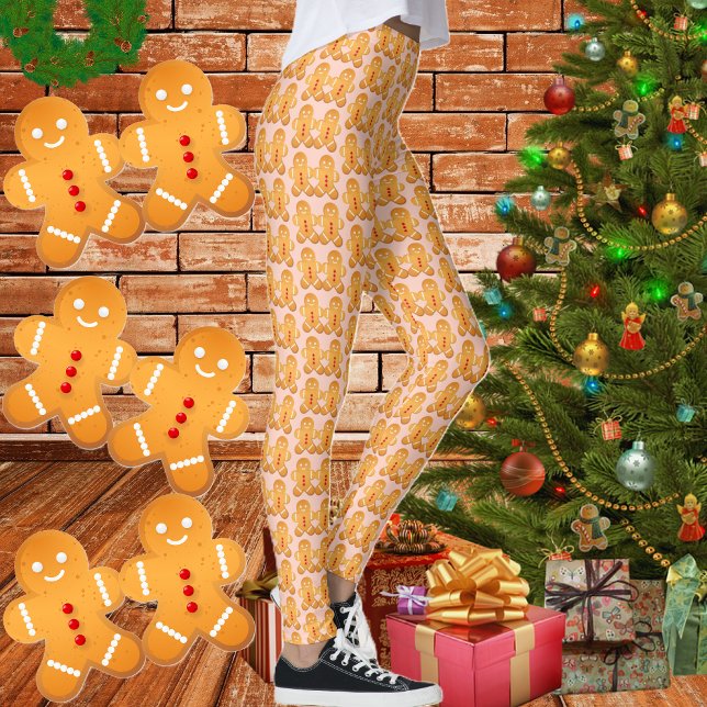 Dancing Gingerbrot - Weihnachtsfeiern Leggings (Von Creator hochgeladen)