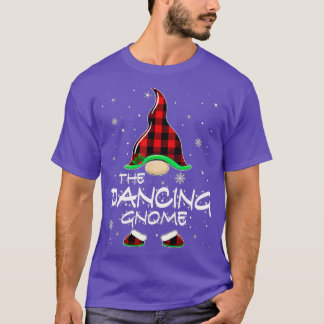 Dancing Gnome Buffalo Kariert Matching Family Chri T-Shirt