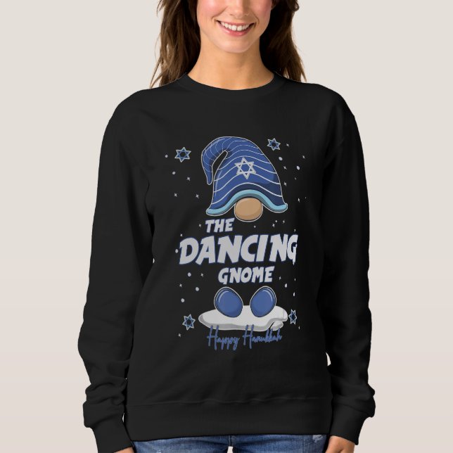Dancing Gnome  Hanukkah Family Matching for men wo Sweatshirt (Vorderseite)