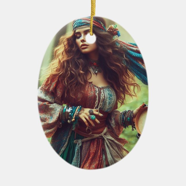 DANCING GYPSI KERAMIK ORNAMENT (Vorne)