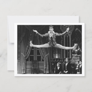 Dancing Harlequin Postcard Postkarte