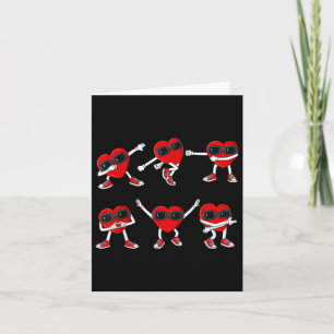 Dancing Hearts Dance Challenge Valentinstag Boys Karte