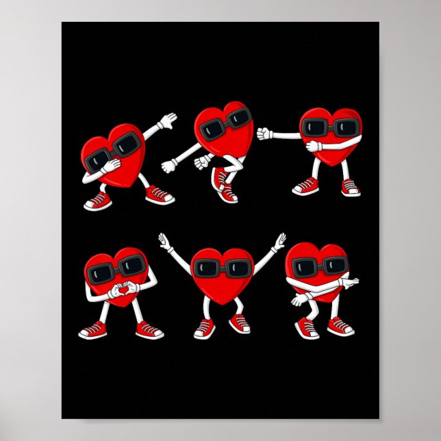 Dancing Hearts Dance Challenge Valentinstag Boys Poster (Vorne)