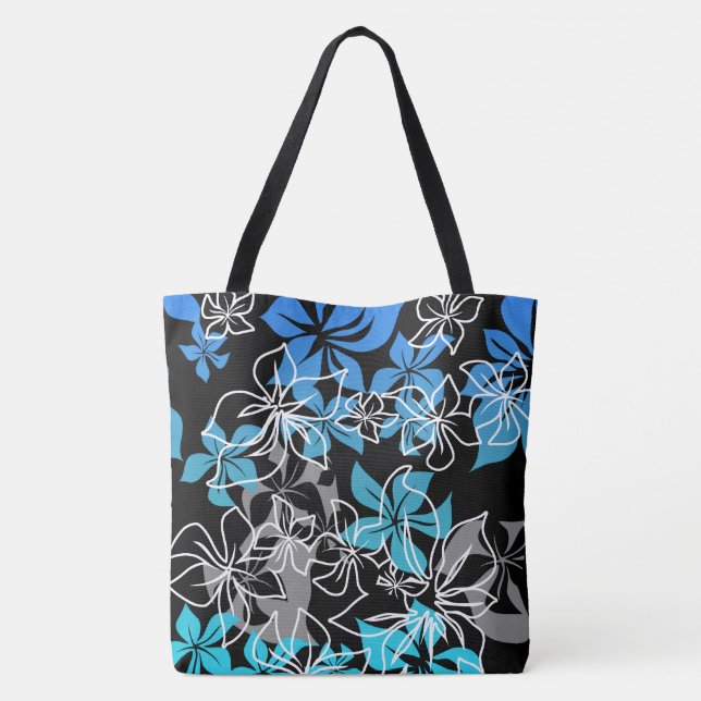Dancing Hibiskus Hawaiian Blend Beach Bag (Rückseite)
