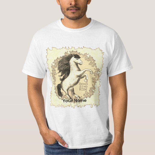 Dancing Horse  T-Shirt (Vorderseite)