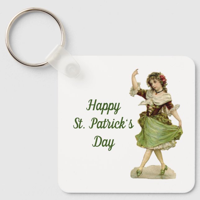 Dancing Irish Lass Keychain Schlüsselanhänger (Vorderseite)