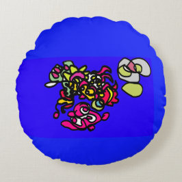 Dancing jellyfishes rundes kissen