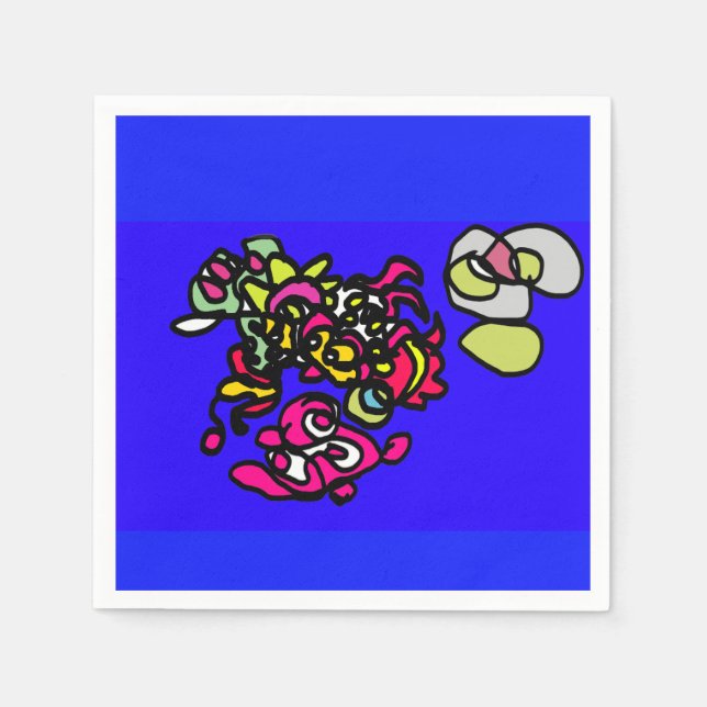 Dancing jellyfishes  serviette (Vorderseite)