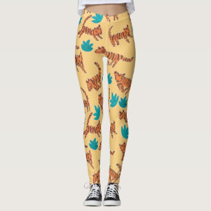Dancing Jungle Tigers Leggings