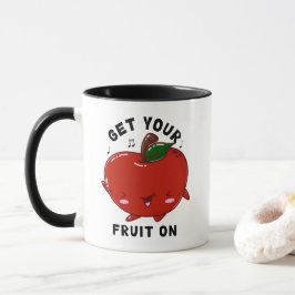 Dancing Kawaii Apple Tasse